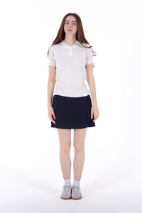 Stretch Eyelet Skirt