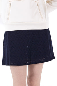 Stretch Eyelet Skirt