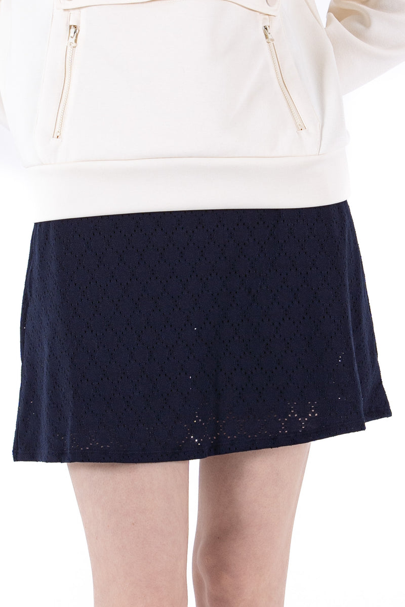 Stretch Eyelet Skirt