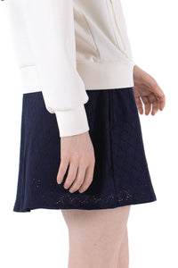 Stretch Eyelet Skirt