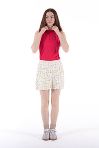 Sunlit Boucle Skirt