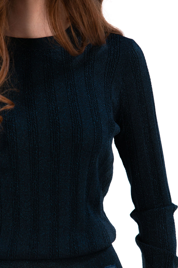 Lurex Cable Knit