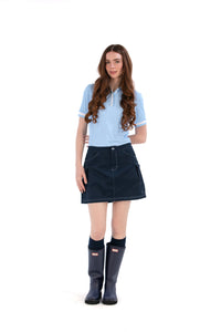 Cago Pocket Skirt Navy