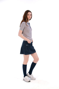 Cago Pocket Skirt Navy