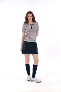 Cago Pocket Skirt Navy