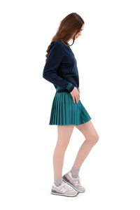 Women's Golf Cardigan Navy/Green Trim