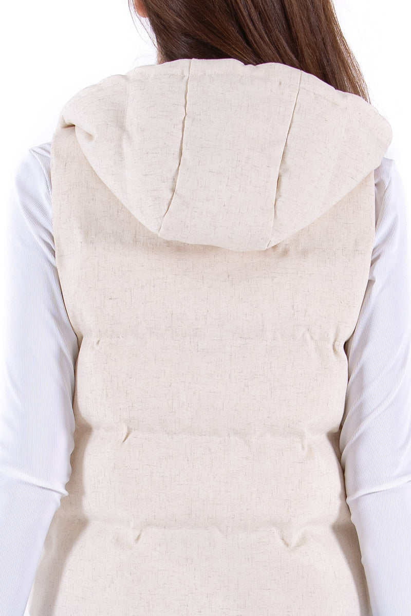 Technical Linen Padded Vest