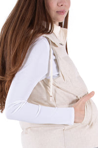 Technical Linen Padded Vest