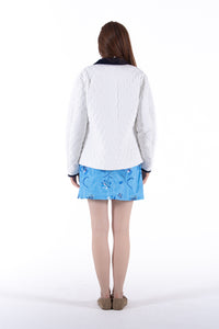 Moire Blue Floral