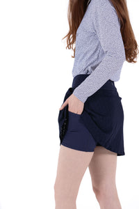 Stretch Eyelet Skirt