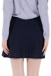 Stretch Eyelet Skirt