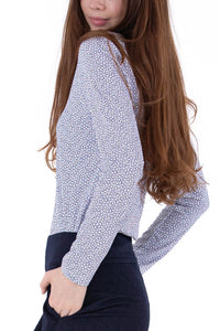 Rib LS Printed Polo