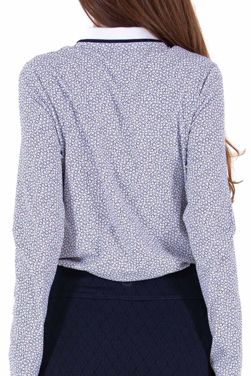 Rib LS Printed Polo