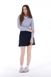 Stretch Eyelet Skirt