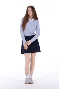 Stretch Eyelet Skirt