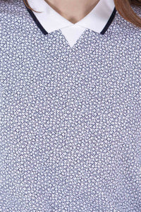 Rib LS Printed Polo
