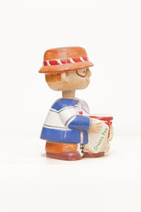 Vintage Golfer Bobble Head Vase