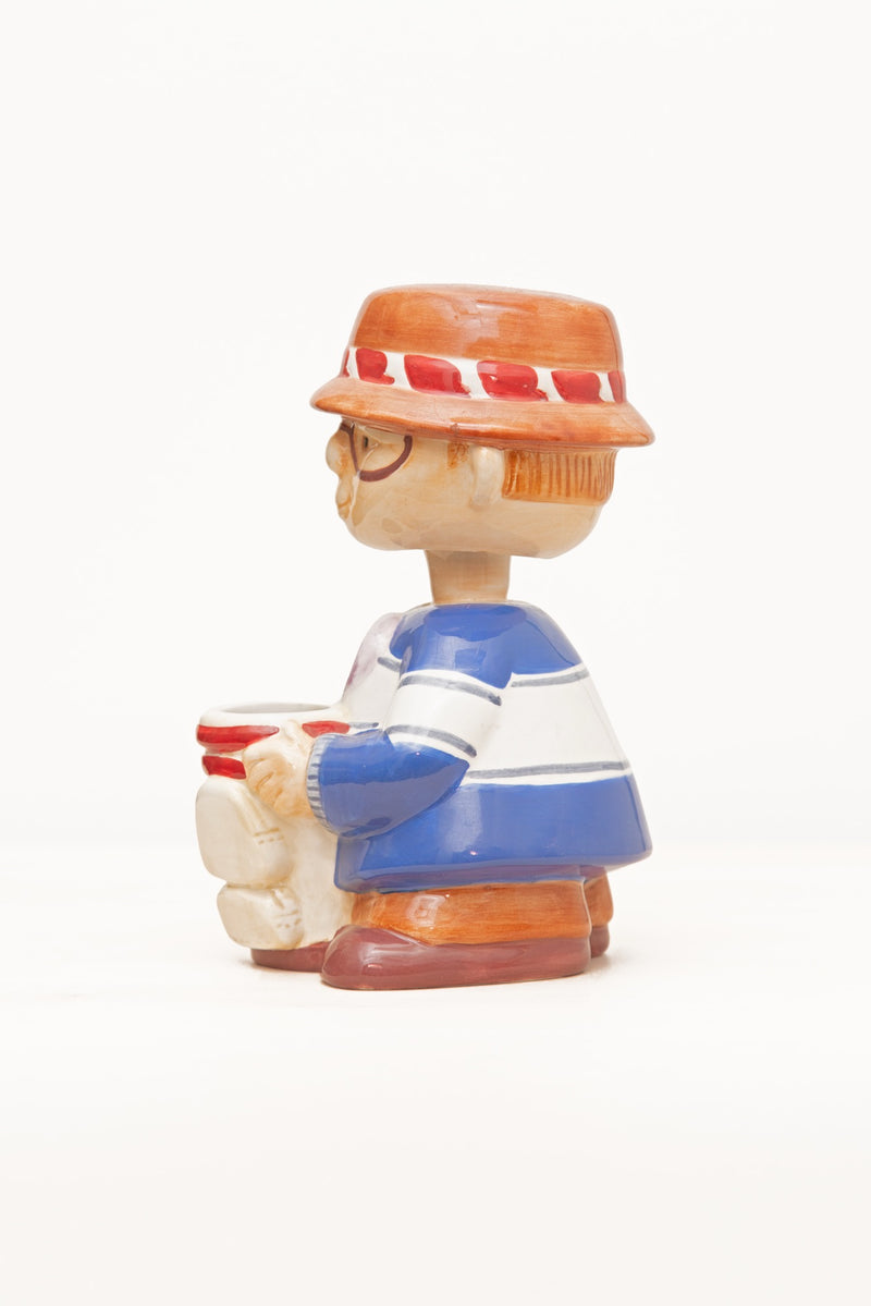Vintage Golfer Bobble Head Vase