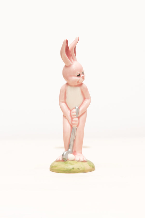 Vintage Golfing Rabbit Set