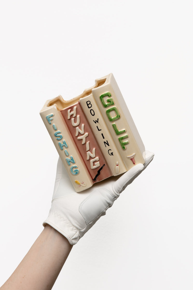 Vintage Sports Book Planter
