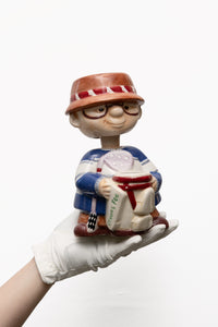 Vintage Golfer Bobble Head Vase