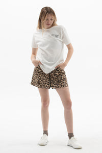 Leopard Zip Front Skirt