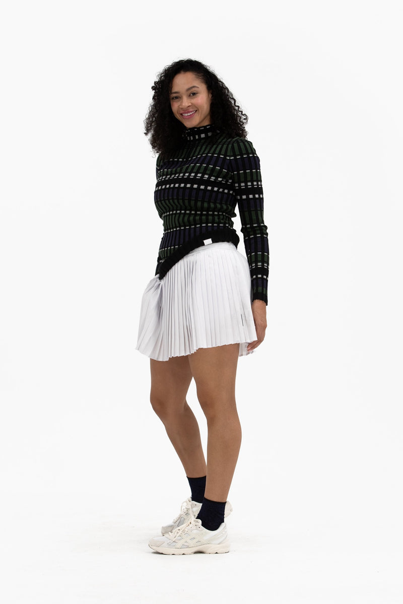 Rib LS Stripe Quarter Zip