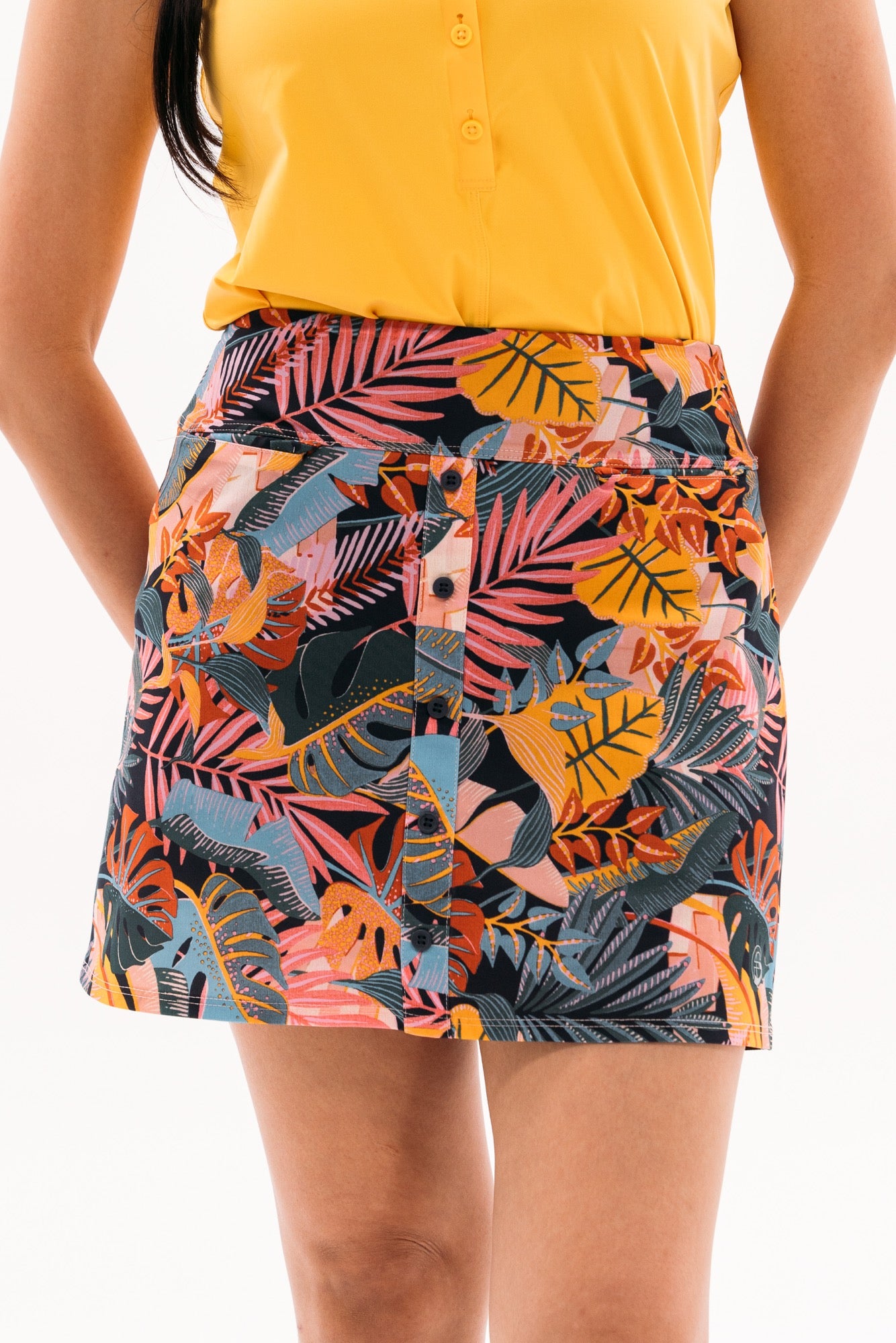 Palm Print Skirt