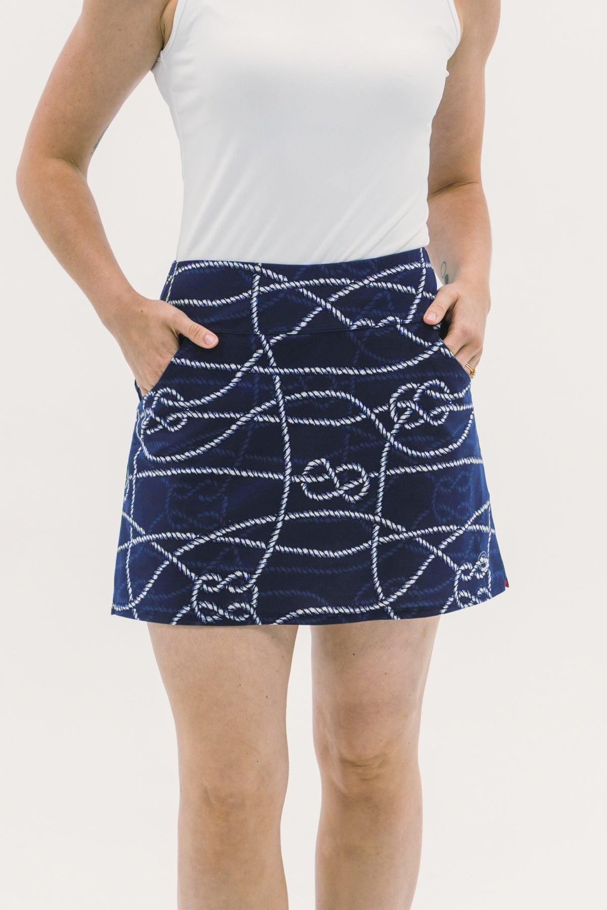 Rope Print Skirt FG-0799-NVY-XXS