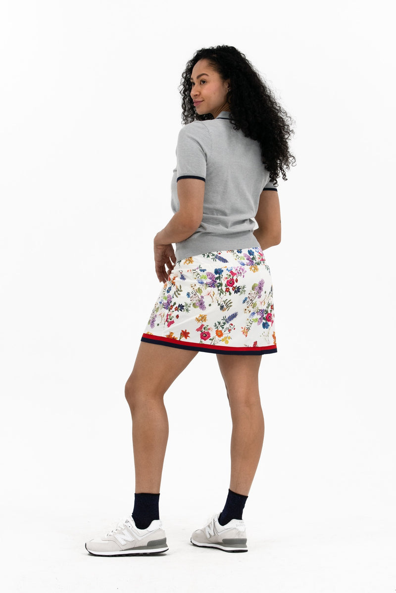 Stripe Braid Trim Skirt