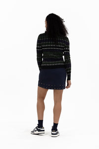 Studded Wrap Skirt