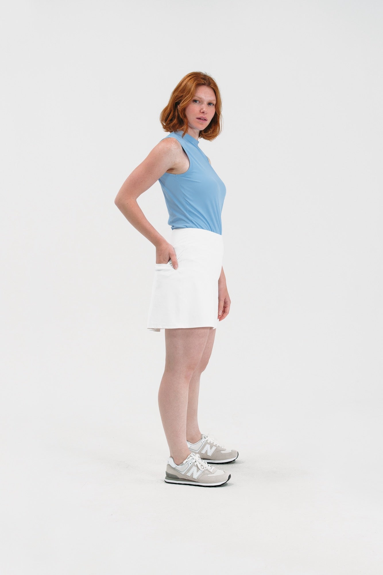 Rib SL Mock Neck Top – Women's Golf Top | Foray Golf