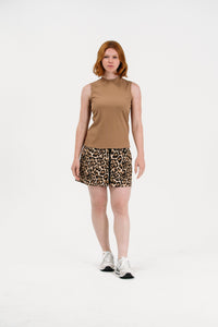 Leopard Zip Front Skirt