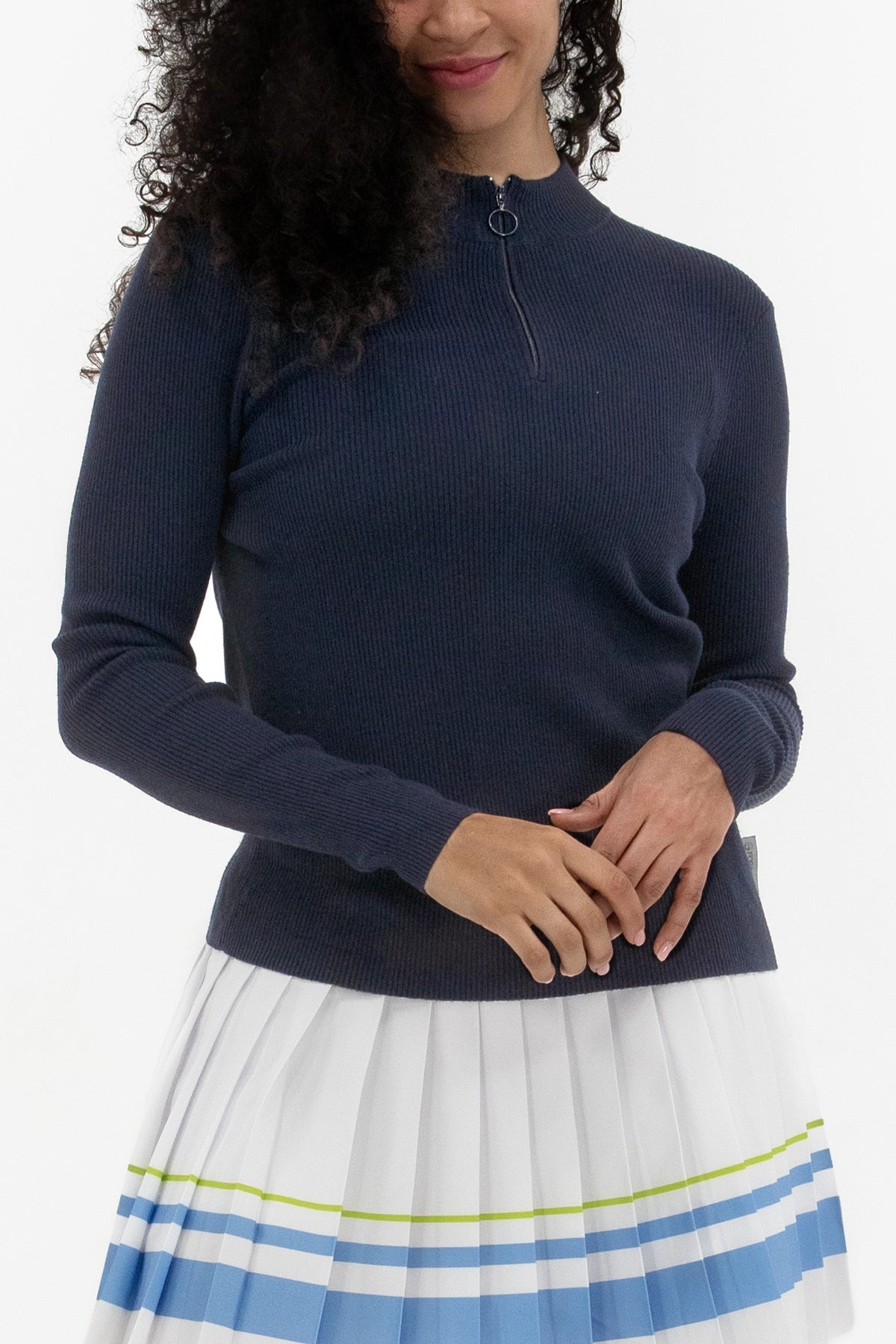 Knit Quarter Zip Solid
