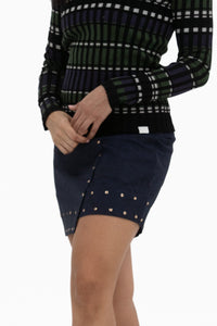 Studded Wrap Skirt