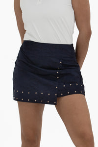 Studded Wrap Skirt