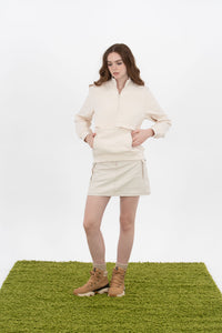 Cago Pocket Skirt Ecru