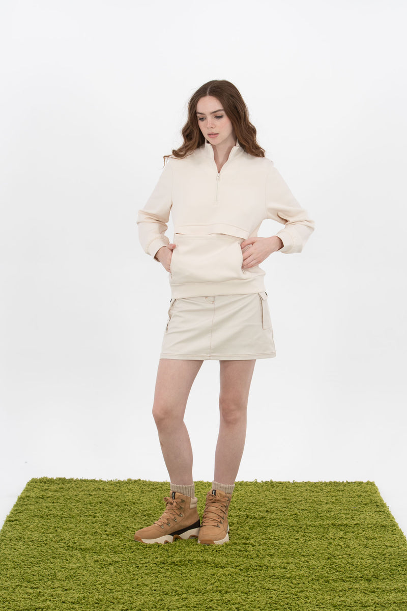 Cago Pocket Skirt Ecru