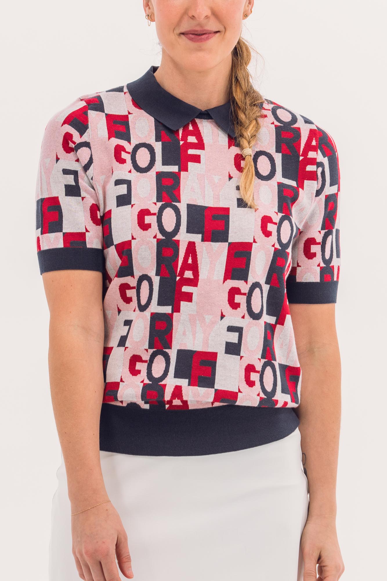 Logo Knit Polo – Foray Golf