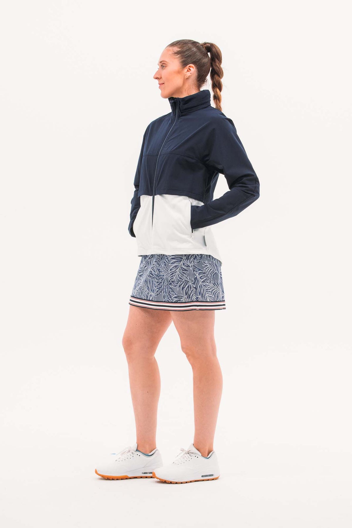 Double Layer Jacket FG-0466-NVYWHT-XS