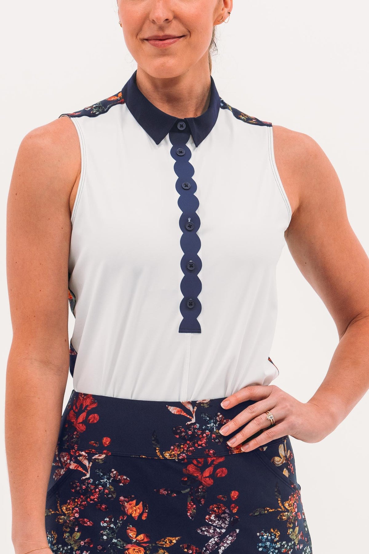 Core SL Scallop Trim Polo