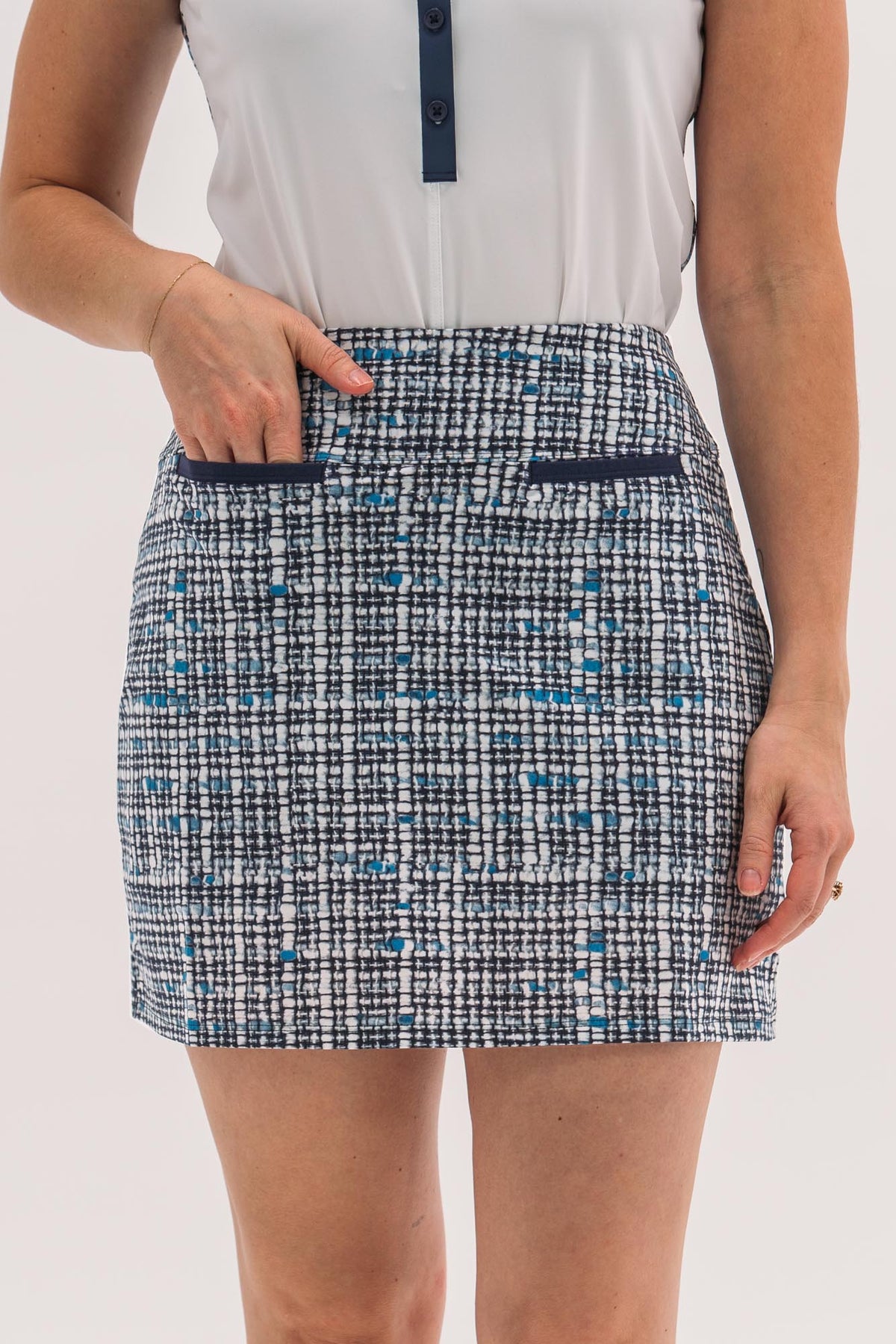 Hidden Pocket Skirt FG-0647-BLUBLCE-XXS