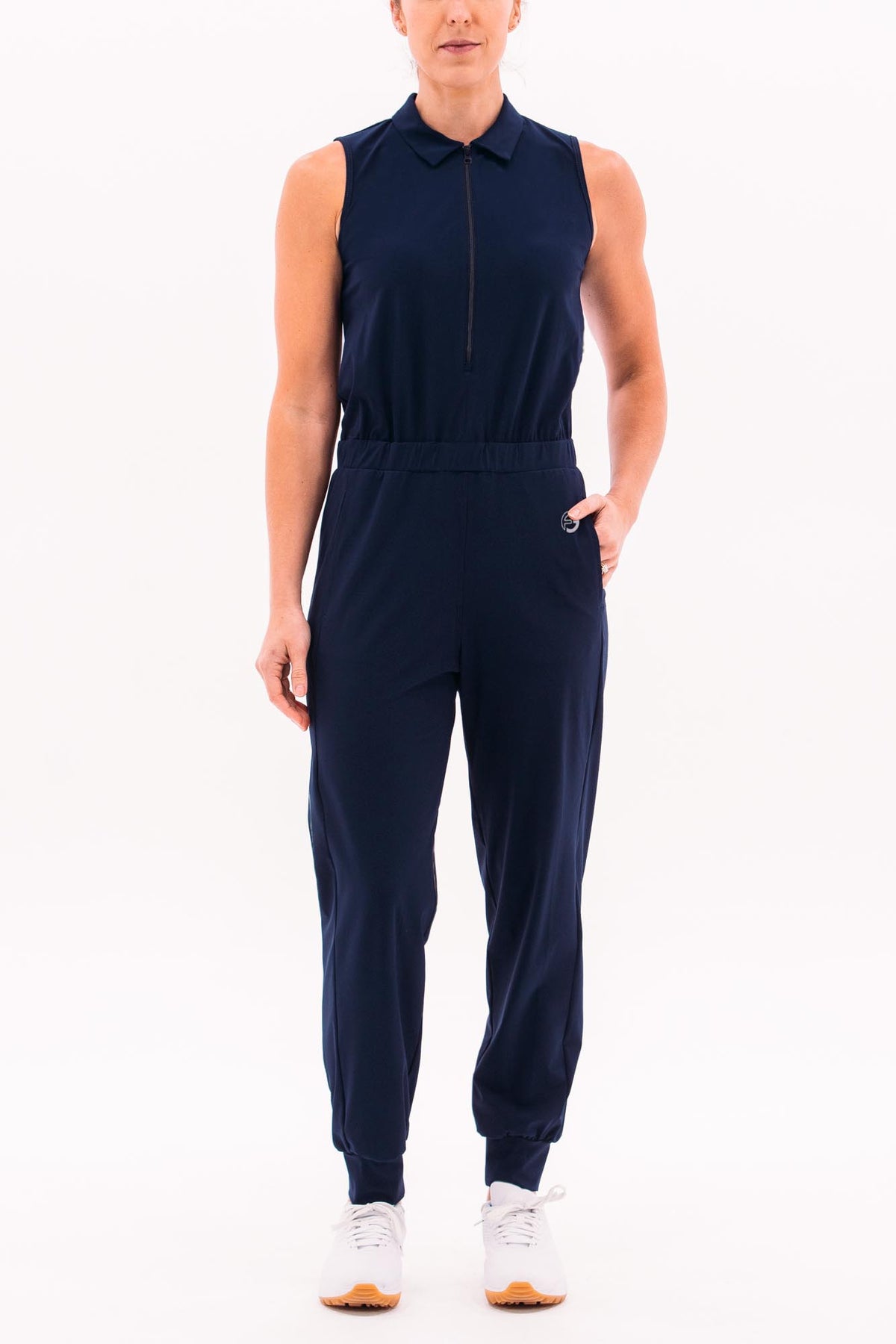 Jogger Jumpsuit FG-0543-NVY-XXS