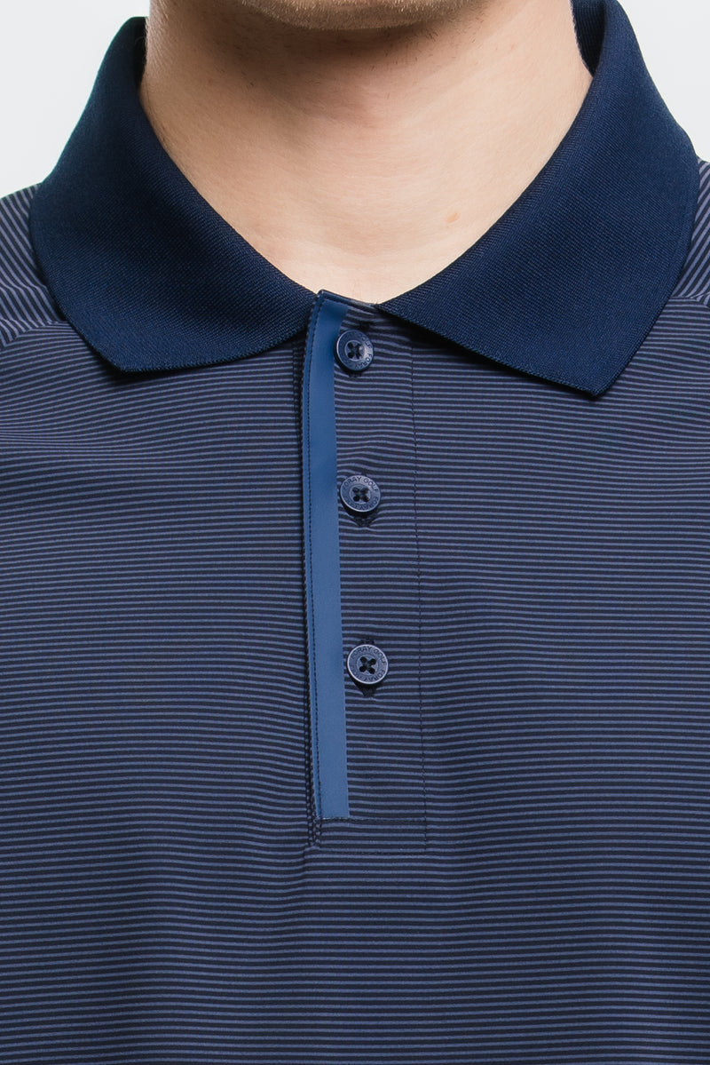 Navy Stripe Print