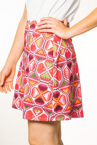 Geo Stitch Skirt (17”)