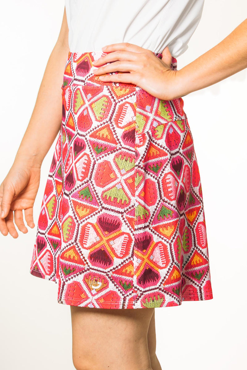 Geo Stitch Skirt (17”)