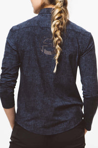 Blue/Black Twill