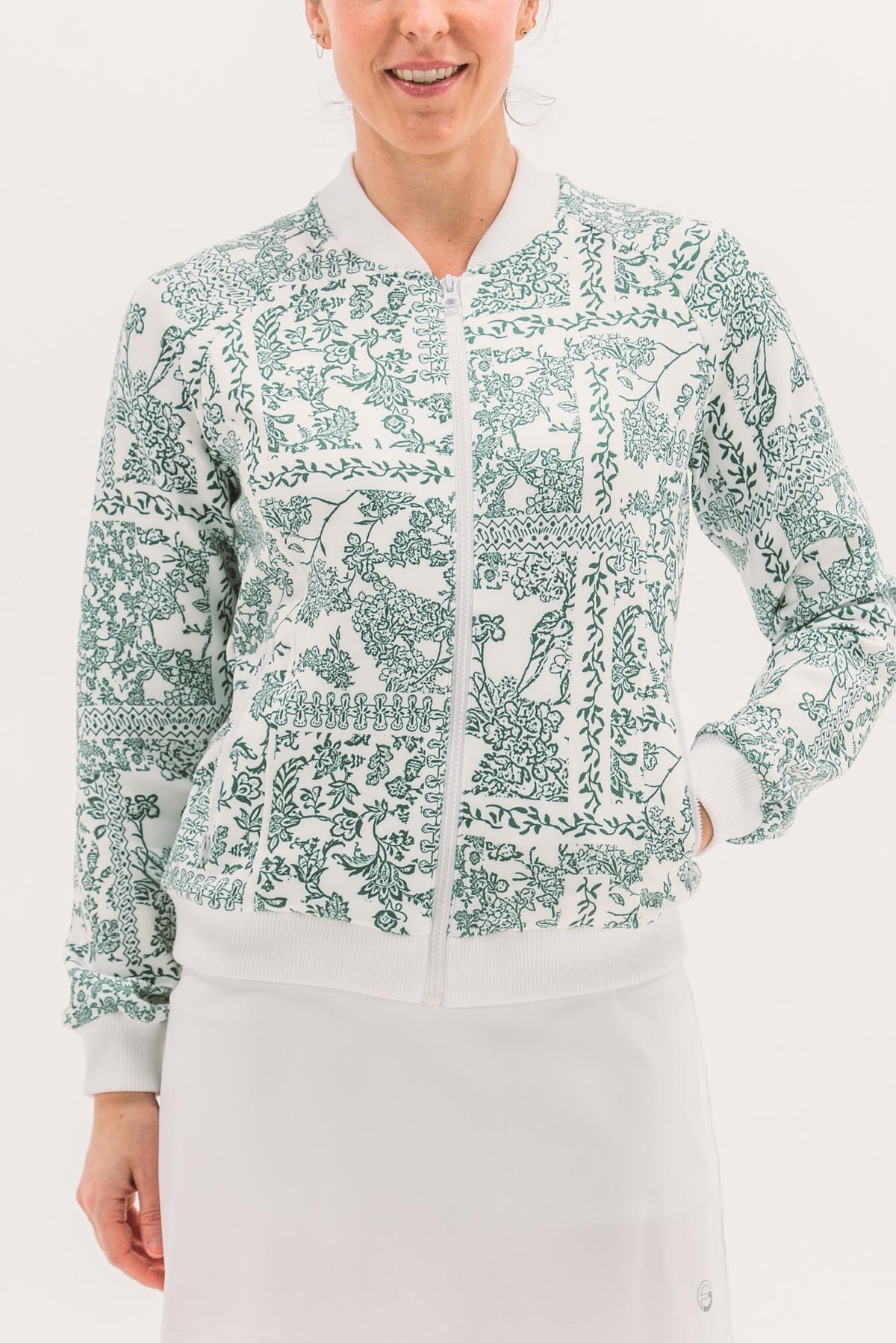 Neoprene Bomber Jacket FG-0648-LTCFLR-XS