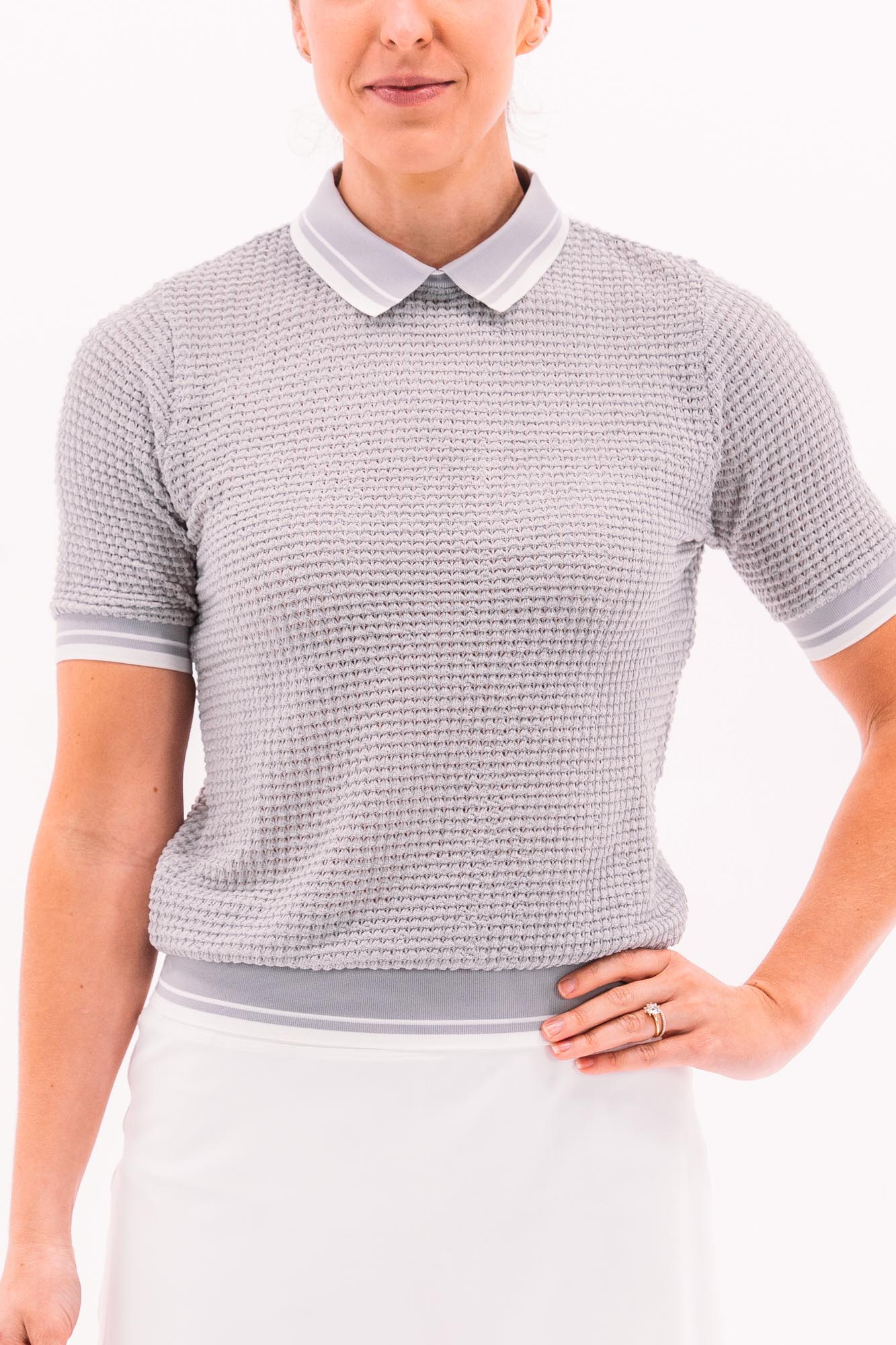 Waffle Knit Polo – Foray Golf