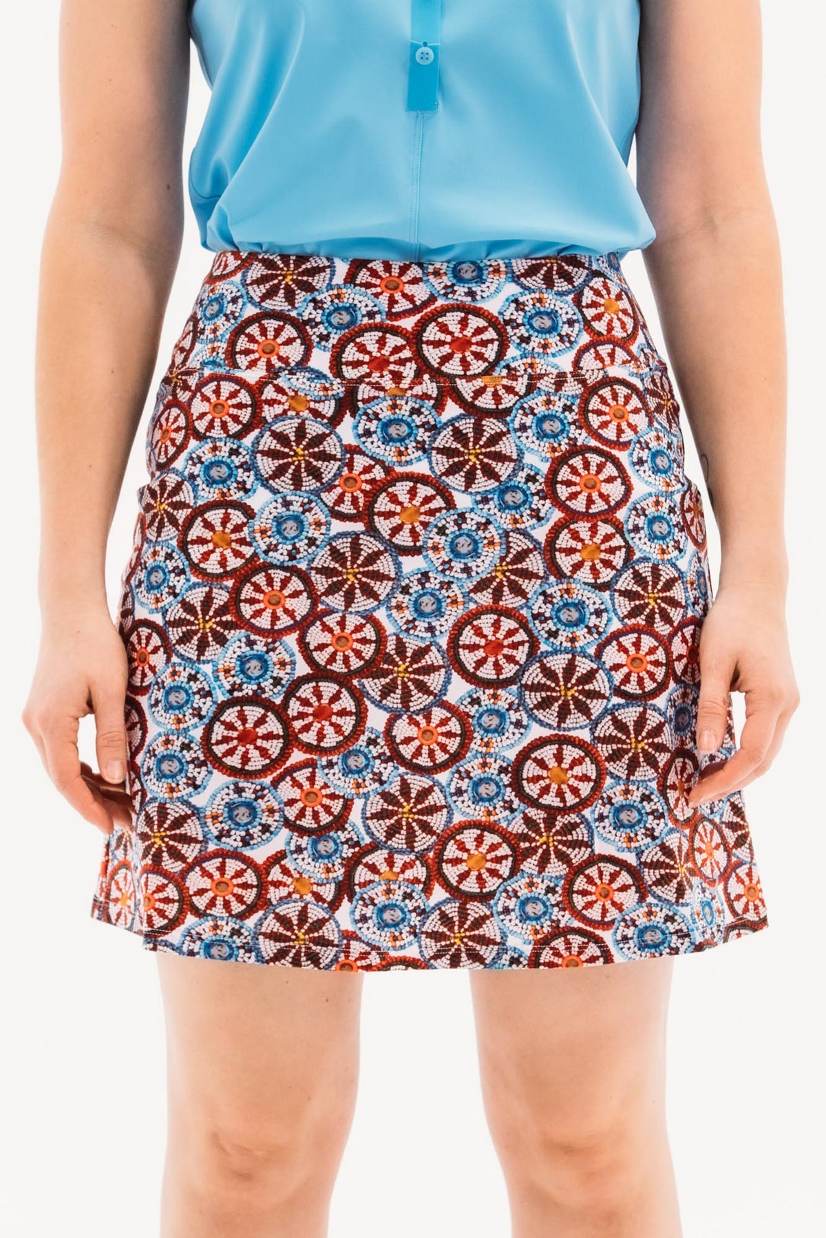 Folk Festival Bead Print Skirt